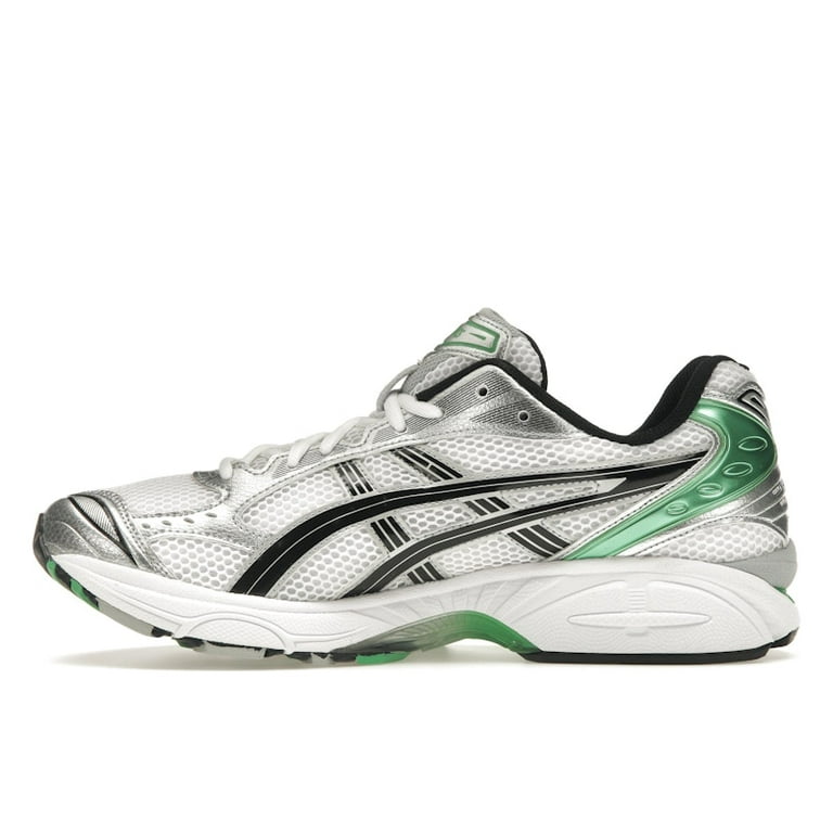 ASICS Men's Gel-Kayano 14 White Malachite Green Running Shoes