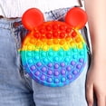 thumbnail image 5 of Bolso de silicona para macarrones Fidget Toy HUOGUO, tipo bandolera Pop it, 5 of 5