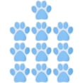 thumbnail image 1 of 10 pegatinas antideslizantes con estampado de pata de perro, pegatinas adhesivas para agarre de ducha, apliques de baño para bañera, cinta adhesiva decorativa, cinta para suelo, pegatinas pa, 1 of 5