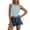 Light Blue, variant on Ribbed Knit Sleeveless Tank Top Soft Stretch Camisole for Casual Wear Spandex Crop 3 Pk Compression Shirt Beauty Tops for Women