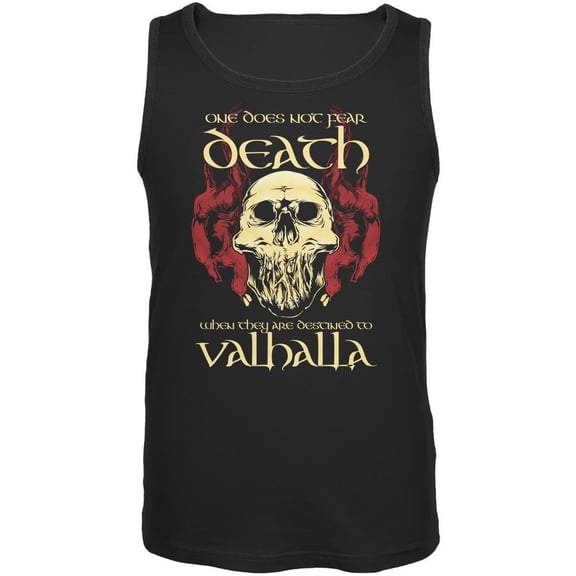 Viking Death Valhalla Mens Tank Top Black 2XL