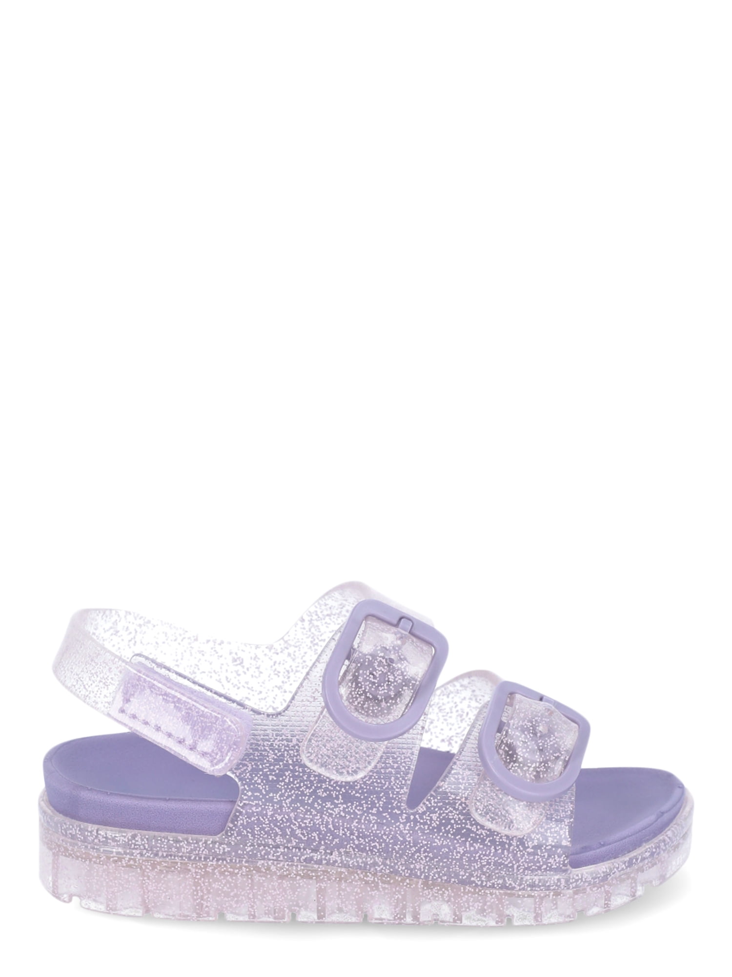 Wonder Nation Toddler Girls Two Buckle Jelly Sandals
