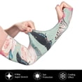 thumbnail image 3 of PAYOHTO Women Men Gardening Sleeves with Thumb Hole, Sun Protection Cooling Arm Sleeves for Farm Work Sports Peony Roses Butterfly, 3 of 8