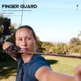thumbnail image 2 of Shisuyan Archery Equipment Finger Protection Gloves Black Leather 1Set, 2 of 8