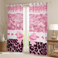 thumbnail image 2 of Manfei Polka Dot Bow-tie Blackout Curtains Set of 2 (52x84 Each) for Teen, Kawaii Princess Window Curtains, Fashion Leopard Cheetah Print Curtains and Drapes, Black Out Curtains Home Decor, 2 of 6