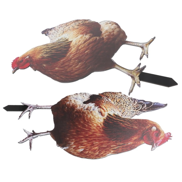 UPOUART 2Ud Con Estaca De Acrílico En Forma De Gallina Para Jardín Y