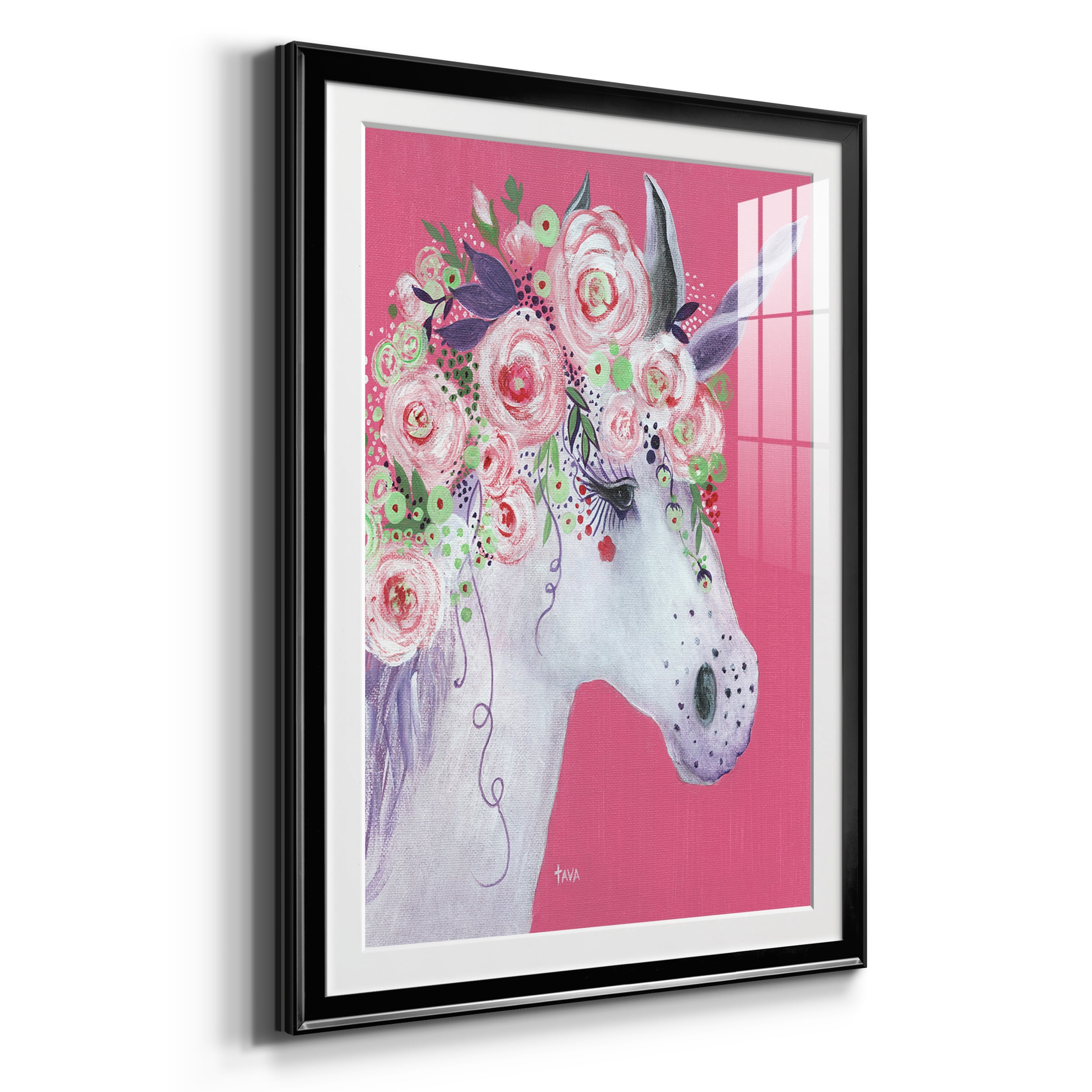 Unicorn II Premium Framed Prints Set of 3 - Ready to Hang - 26.5 x 36.5 Each - Black Frame