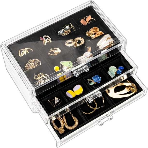 Organizador de Pendientes ProCase con 3 Cajones para Caja de Joyería