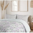 thumbnail image 6 of Ambesonne Floral Duvet Cover Sets, Leaves Lilac Flower Blossoms, 2-Queen, Pale Purple Pale Taupe, 6 of 7