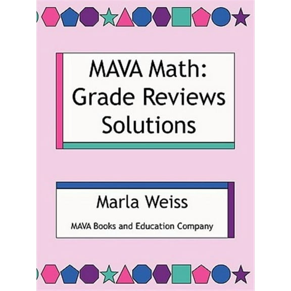 MAVA Math: Grade Reviews Solutions (Paperback)