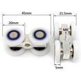 thumbnail image 2 of Set of 2 Sliding Glass Shower Door Rollers with Screws, 2 of 5