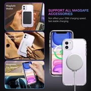 for iPhone 11 Magnetic Case with Invisible Stand [Compatible with Magsafe], Full Body Protective Cover Slim Shockproof Phone Case for Apple iPhone 11 6.1, Black