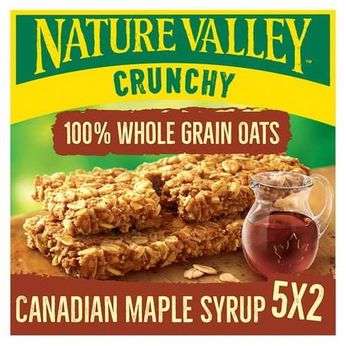 Nature Valley Crunchy Maple Syrup Cereal Bars 5 x 42g, British Import (Pack of 3)