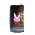 thumbnail image 3 of Monedero plegable de piel con diseño de anime para Overwatch, unisex, 3 of 3