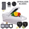 thumbnail image 5 of Make & Create Stainless Steel 22-in-1 Vegetable Chopper, Slicer, Spiralizer, Food Processor, and Kitchen Cutter, 5 of 6