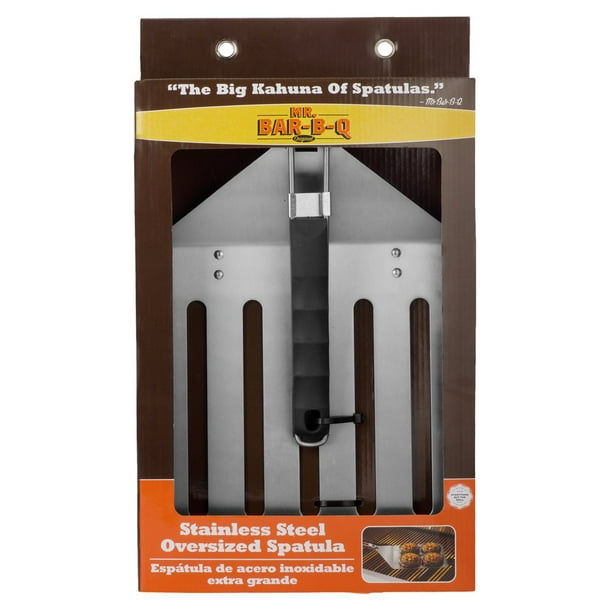 Mr Bar B Q Oversized Stainless Steel Spatula With Folding Red Handle Walmart Com Walmart Com