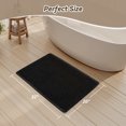 thumbnail image 2 of SIXHOME Bathroom Rugs Waffle Bath Rug Super Soft Absorbent Non Slip Bath Mat Beside Tub Rubber Backed Machine Washable Bathroom Rugs with Tassels Boho Bathroom Decor 20" x 32" Black, 2 of 7