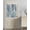 Blue, variant on Green Coastal Seashells Blackout Door Curtains for French, Glass,Front, Back, Patio Door, Nautical Brown Coral Starfish Thermal Insulated Rod Pocket Window Curtain Drapes With Tiebacks 25"x40"