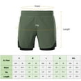 thumbnail image 7 of Traning 2-In-1 Men Running Shorts With Towel Loop Pockets Quick Dry Exercise Shorts For Training Gym Workout, 7 of 7