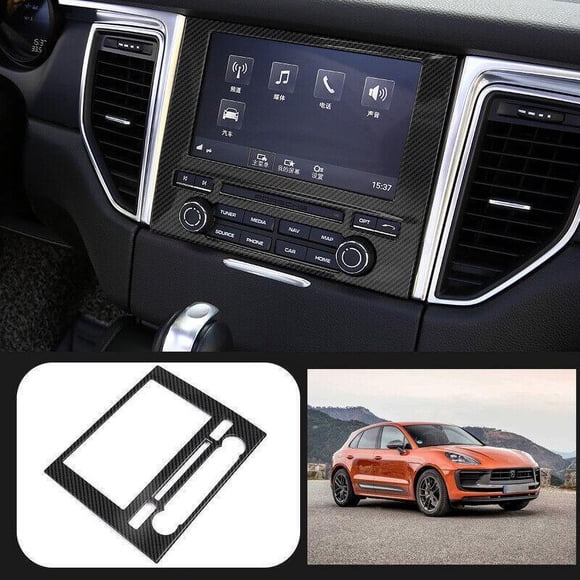 for Porsche Macan 2015-2018 Carbon Fiber Center Console GPS Navigation F for Ram e 1pc