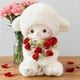 thumbnail image 5 of Almohada De Ovejita Muñeco de peluche con forma de cordero, ideal para decorar y como muñeco de peluche con forma de ramo de rosas (1 unidad, 30 cm, rojo) Rkxzt, 5 of 7