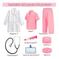 thumbnail image 3 of Disfraz De Doctor Niños Médico Doctora Disfraces accesorios,Verde,110 cm, 3 of 6
