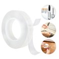 thumbnail image 1 of SAYFUT 1M/ 3M/ 5M Nano Tape, Washable Adhesive Tape, 3mm Transparent Reusable Adhesive Silicone Tape, Free to Remove, Reusable Traceless, Stick to Glass, Metal, Kitchen Cabinets or Tile, 1 of 6