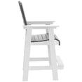 thumbnail image 6 of Bar Stools With High Back Footrest Set Of 2 Barstools Outdoor Tall Adirondack Chairs Counter Height Chairs Patio Bar Stool Chair Armrest Stools For Hallway Dining Room Patio, 6 of 7