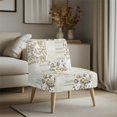thumbnail image 3 of HELLHERO Patchwork Floral Design Slipper Chair Protector, Decorations Dustproof Armless Accent Chair Protector for Hotel Living Dining Room, 3 of 8