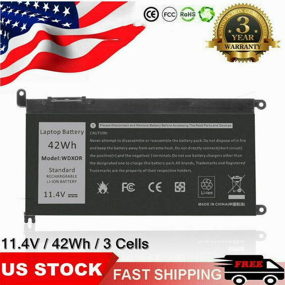 WDX0R WDXOR Battery For Inspiron 15 5565 5567 5568 5578 13 5368 7368 7569 7579