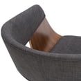 thumbnail image 5 of WyndenHall  Calinda Mid Century Modern Bentwood Dining Chair - 20.5"w x 21.7"d x 30.9"h Charcoal Grey, 5 of 5