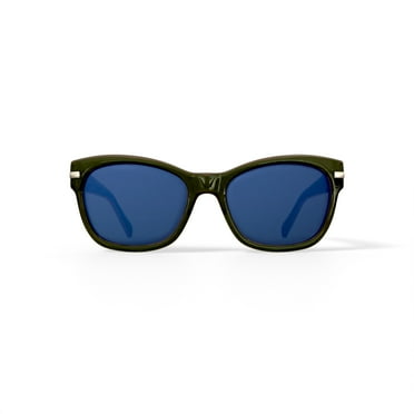 FLOWER Women's Rx'able Fashion Sunglasses, FLR1002, Holly, Green/Pink, 56-18-135, with Case
