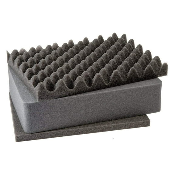 Color Case 1400 3 Piece Replacement Pluck Foam Set, Grey