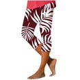 thumbnail image 1 of Pantalones de Yoga de Mujer Elástico Casual Impreso Yoga Capris Poliéster, Pantalones Cómodos de Cintura Alta para el Uso Diario, 1 of 5