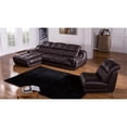 thumbnail image 4 of EK-L201 Dark Brown Color With Genuine Leather Sectional - Left Facing Chaise, 4 of 4