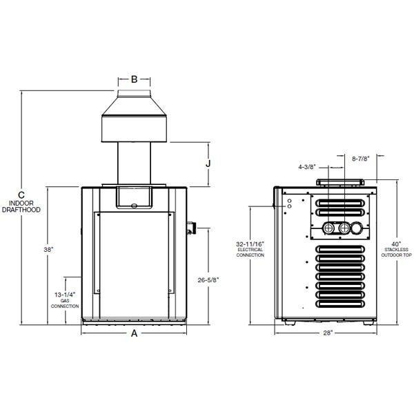 Raypak 009216 Digital Natural Gas 206000 BTU Pool Heater - Walmart.com