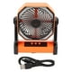 thumbnail image 2 of Ventilador para tienda de campaña al aire libre, ventilador para acampar con batería recargable LED Ah, ventilador para tienda USB, rendimiento sólido, 2 of 8