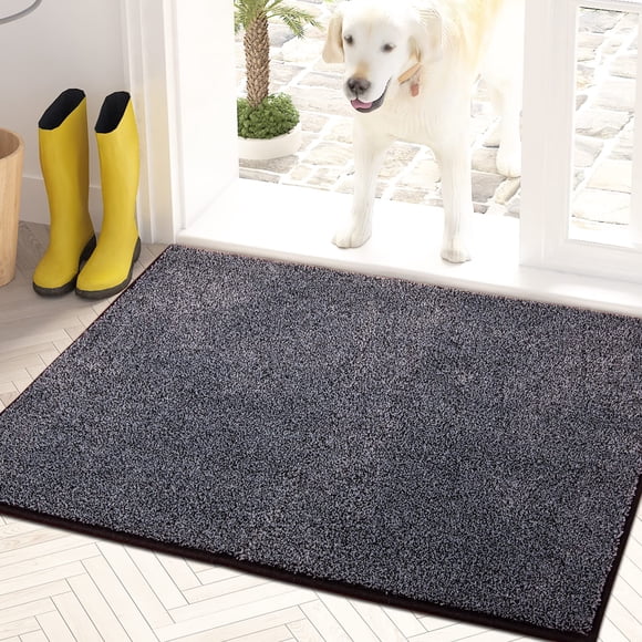 Felpudo PURRUGS Dirt Trapping, 50 x 80 cm, gris azulado y negro
