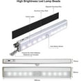 thumbnail image 3 of Motion Activated RV Step Lights, 10 LED Battery Operated Motorhome Motion Sensor led Light Strip, Magnetic Night Light Bar for Motorhome Travel,Travel, 3 of 5