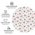 thumbnail image 3 of Sigee Cute Cartoon Dogs for Water-Resistant, Heat-Resistant, Non-Slip Leather Coasters Set, Ideal for Coffee Table, Office, Bar, Home Decor-Round Shape, 3 of 6