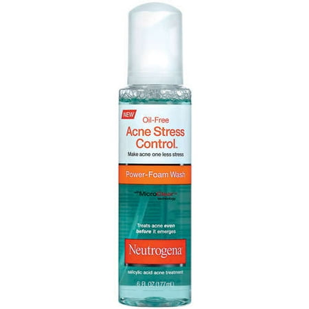 Neutrogena Oil-Free Acne Stress Control Power-Foam Wash, 6 oz
