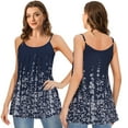 thumbnail image 4 of Plus Size Cami with Built in Bra Women Adjustable Strap Casual Floral Print Tank Top, 4 of 7