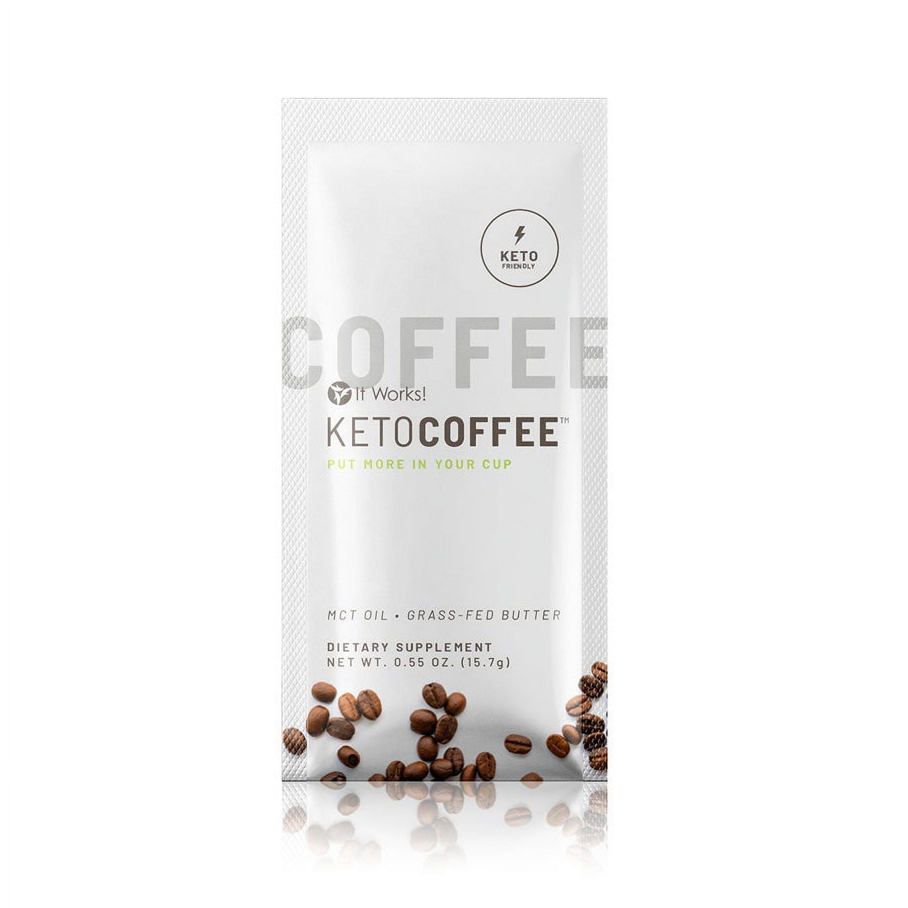 【のん】イットワークス ケトコーヒー It Works! Low Carb Keto Coffee, 15 Servings - Walmart.com
