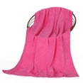 thumbnail image 1 of Nvzi 6 toallas de baño de fibra ultrafina, multiusos para uso en el baño y fitness, se adaptan a diversas situaciones sin esfuerzo. 70,87 x 39,37 pulgadas (rosa oscuro), 1 of 5