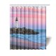 thumbnail image 1 of ABPHQTO Sunset Beach Lighthouse Cortina de ducha 150x180 cm Tela de poliéster Juegos de baño Decoración para el hogar, 1 of 2