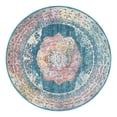thumbnail image 3 of Unique Loom Charm Collection Area Rug - Clover (5' 3" Round Turquoise/Blue), 3 of 7