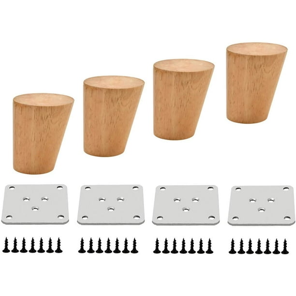 Wooden table legs, wooden feet, furniture feet, sofa feet with mounting