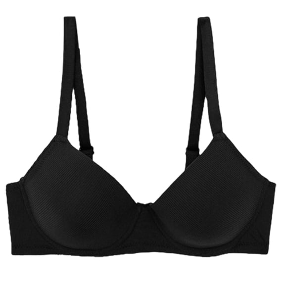Sunshuilll Push Up Seamless T-Shirt Bra, C, Black