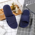 thumbnail image 6 of Mens Non-Slip EVA Slide Slippers Quick Dry Bathroom Shower Pool Sandals Indoor Outdoor Lightweight Arch Support Dark Blue (US 7.5-10.5),Size 7.5, 6 of 7