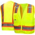 thumbnail image 3 of Pyramex Safety RVZ2410X3 Hi-Vis Lime Safety Vest Mesh Polyester Back Material - 3X Large, 3 of 3